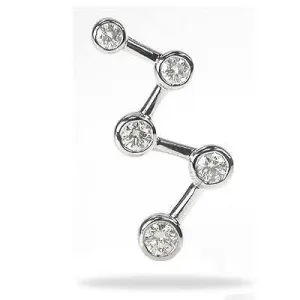 0.95 CT Round Cut Diamonds - Journey Pendant