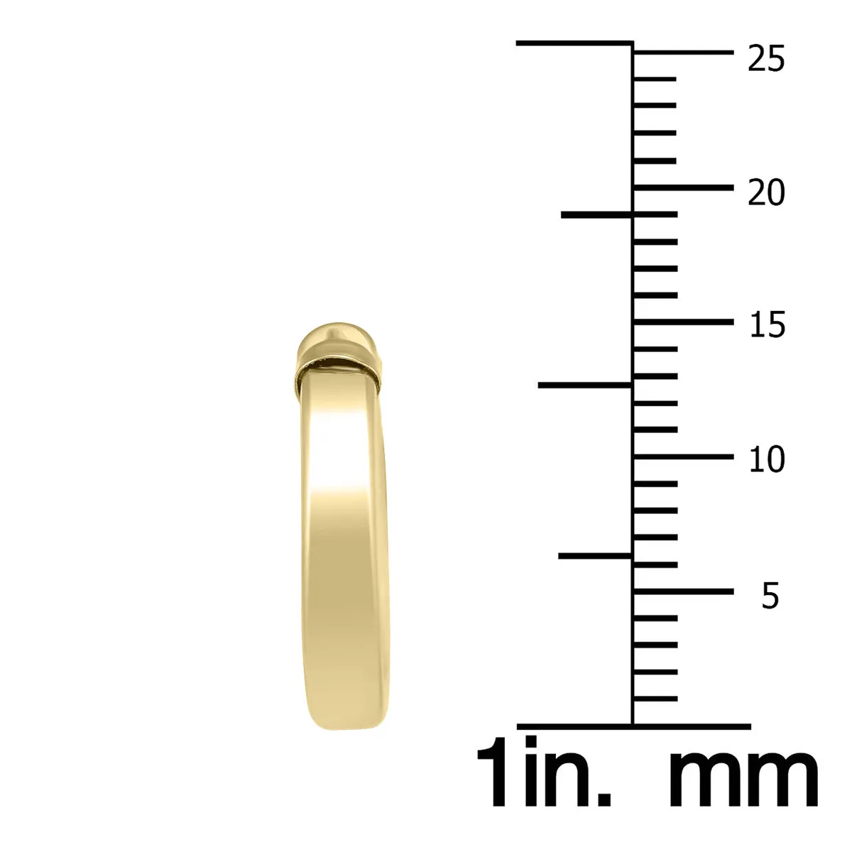 15Mm 14K Yellow Gold Filled Endless Hoop Earrings (3Mm Gauge)