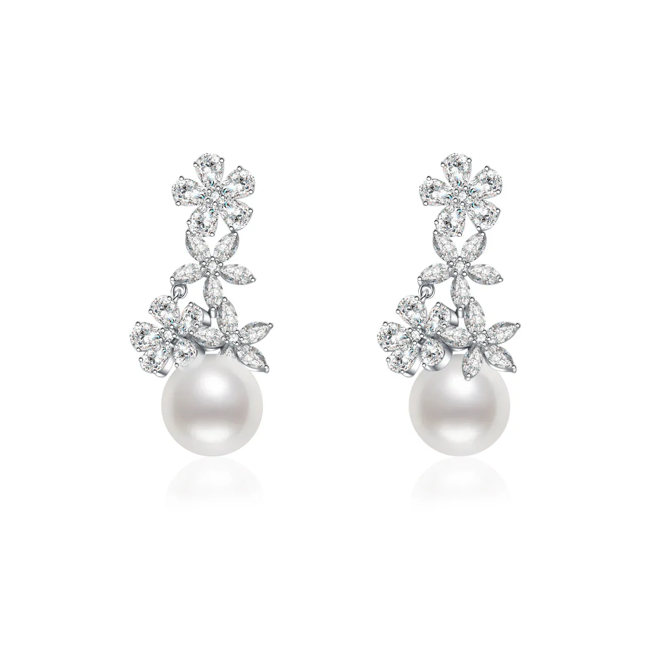 18K Gold Edison Pearl Earrings KE00105 | Elegant