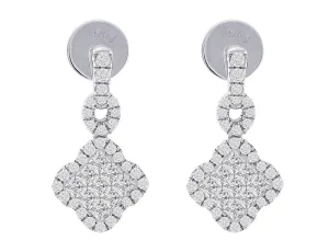 18kt White Gold Diamond Small Chandelier Earrings