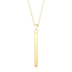 9ct Yellow Gold Bar Pendant