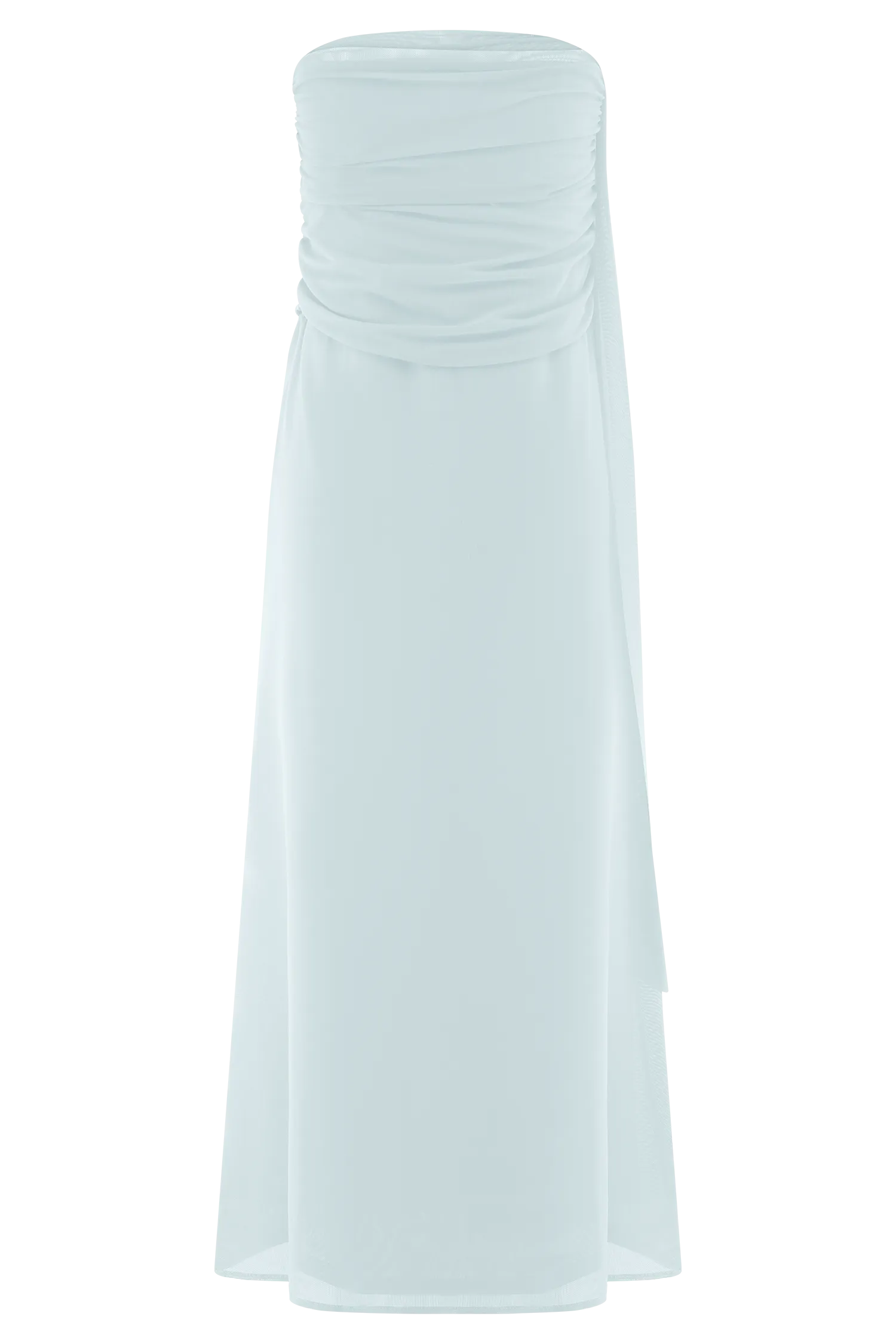 Arna Mesh Maxi Skirt - Pale Blue