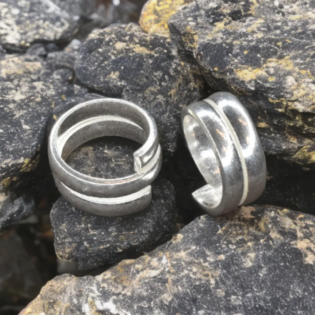 Asp Pure Silver Toe Rings