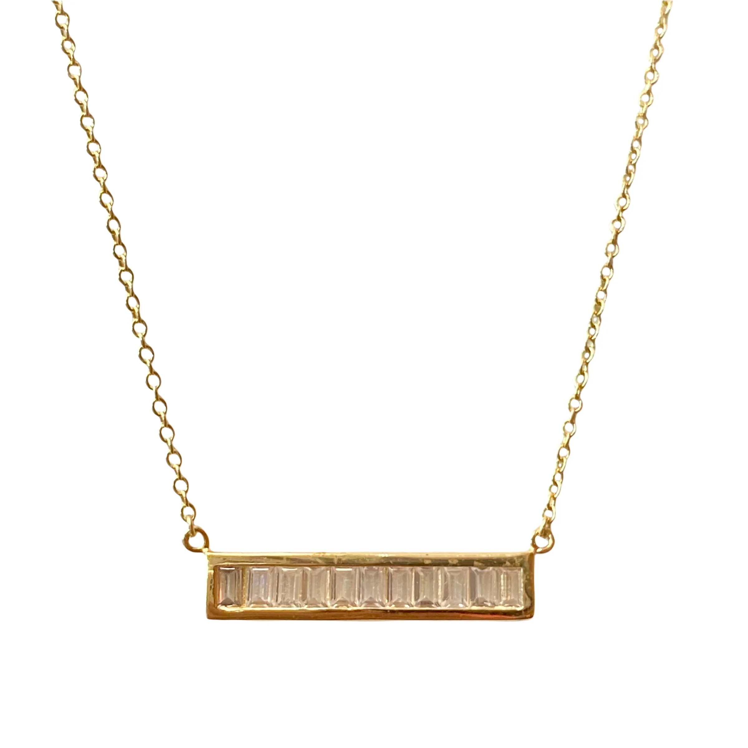 Barbara Baguettes Bar Necklace