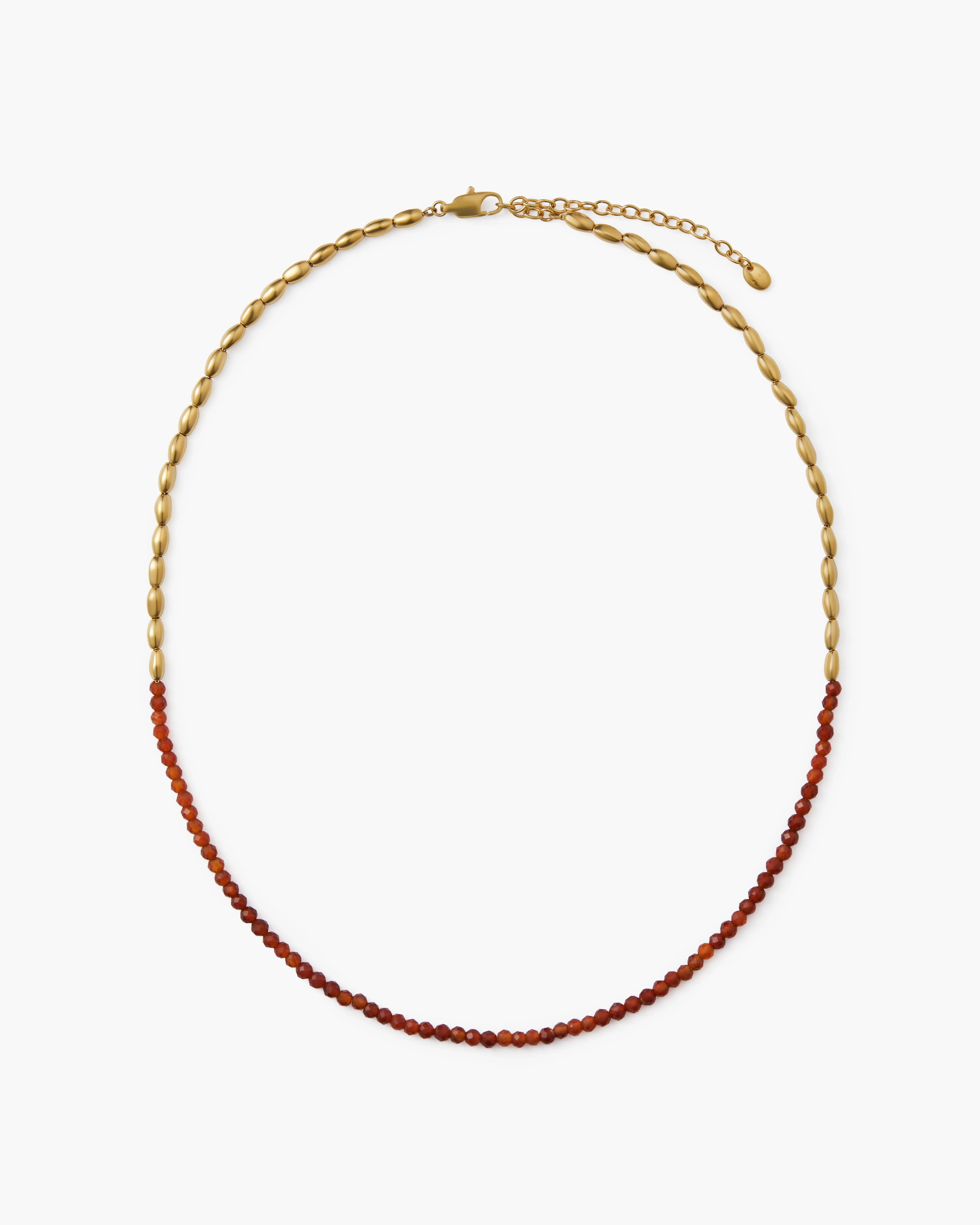 Barley Red Agate Necklace