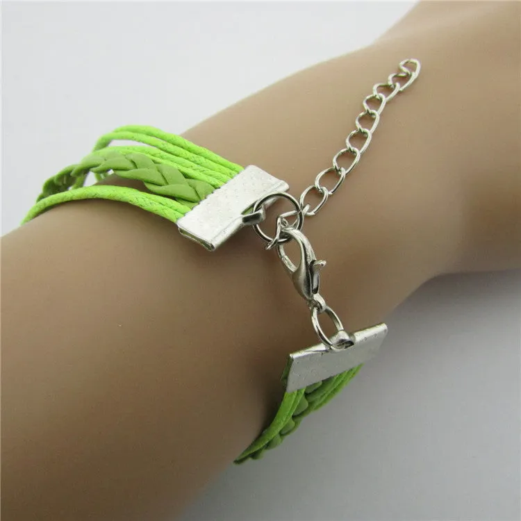 Best Friend Eight Handmade Leather Christmas Bracelet