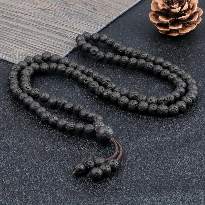 Bohemian Natural Lava Stone Bracelet