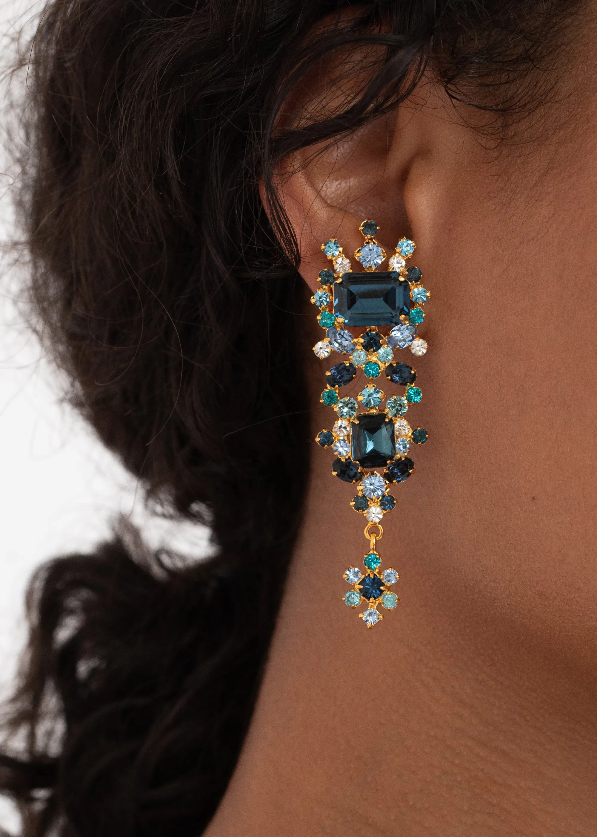 Candence Earrings -- Sapphire