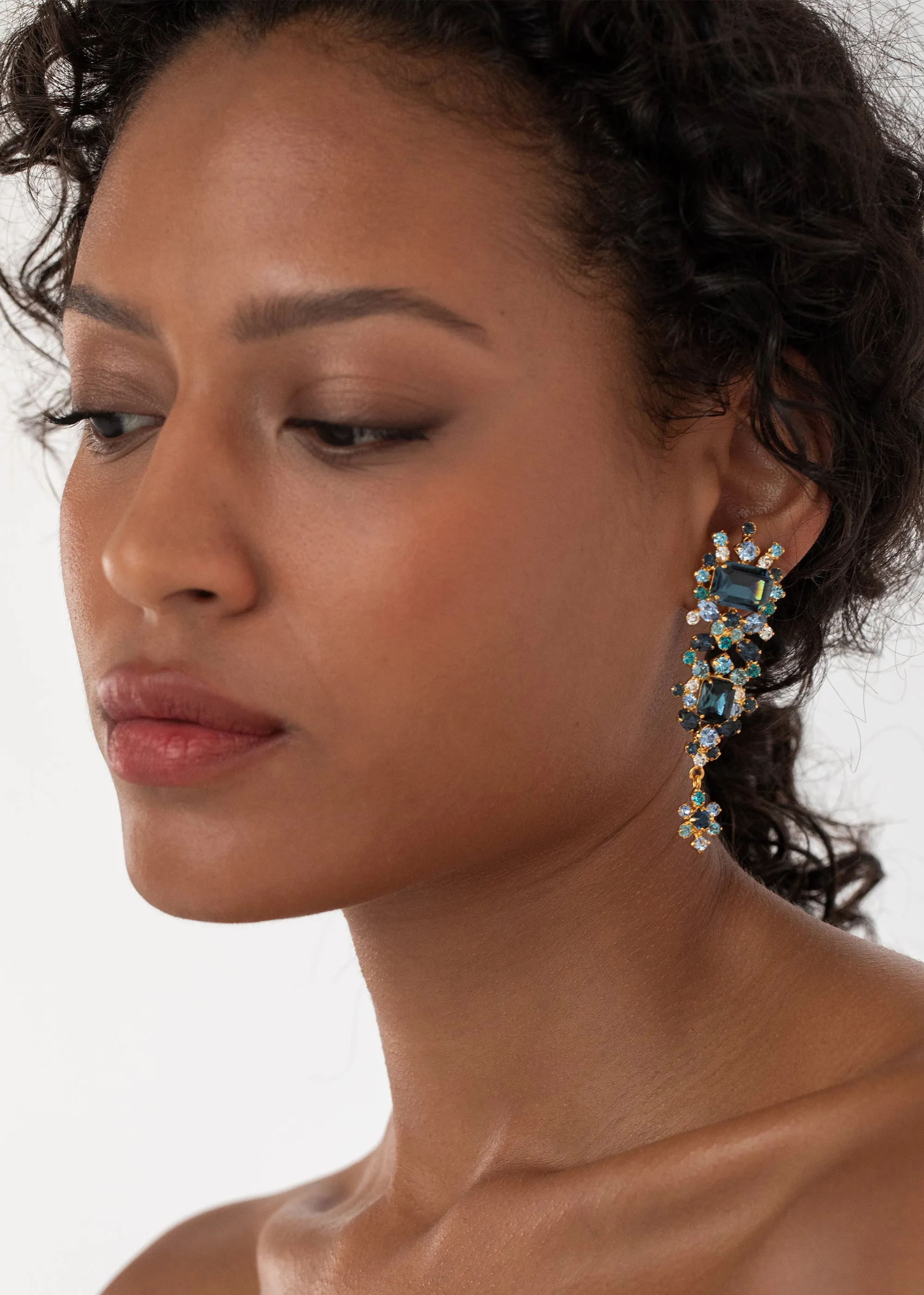 Candence Earrings -- Sapphire