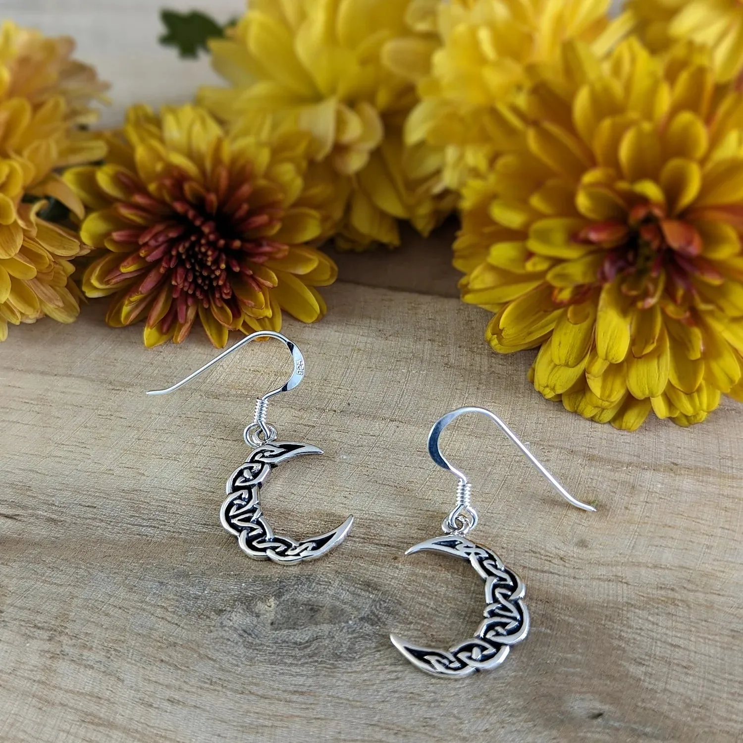 Celtic Moon Earrings