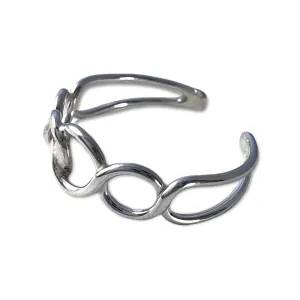 Chain Link Adjustable Midi Ring