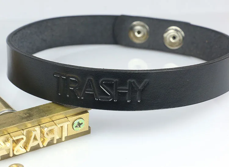 Choker With Custom Lettering