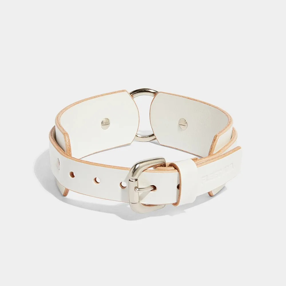 CHUNKY O-RING COLLAR IVORY