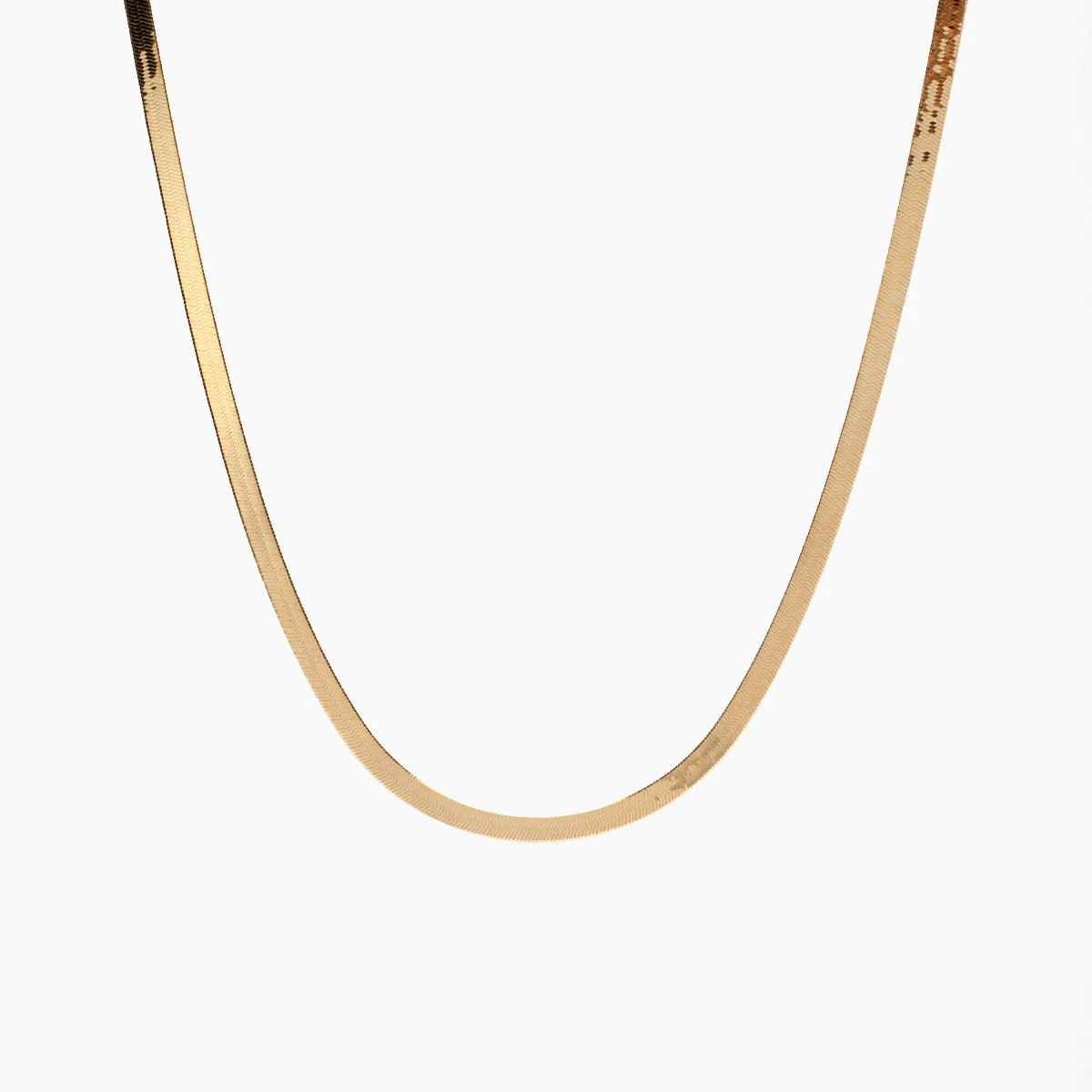 Classic Herringbone Chain Necklace