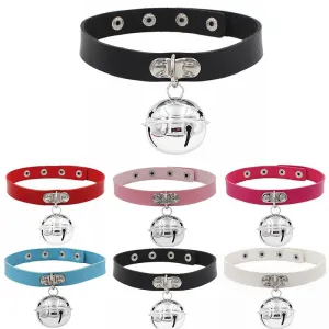 Colorful Bell Leather Chokers