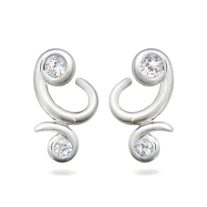 Contour Bossa Nova Sterling Silver Earrings