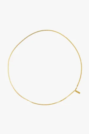 Curb 18k Gold Plated Chain Necklace