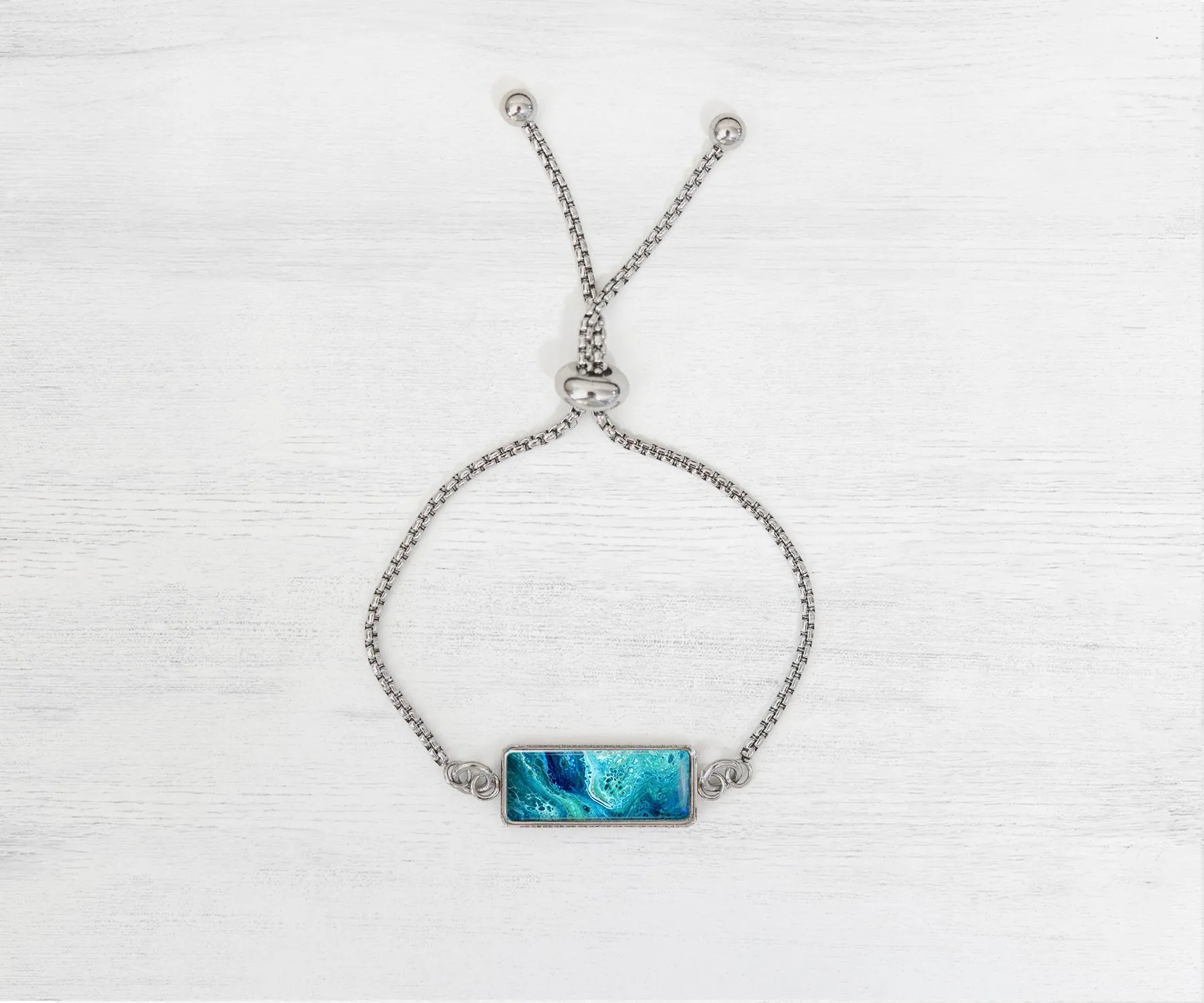 Deep Serenity Pendant Bracelet | Handmade Beach Jewelry