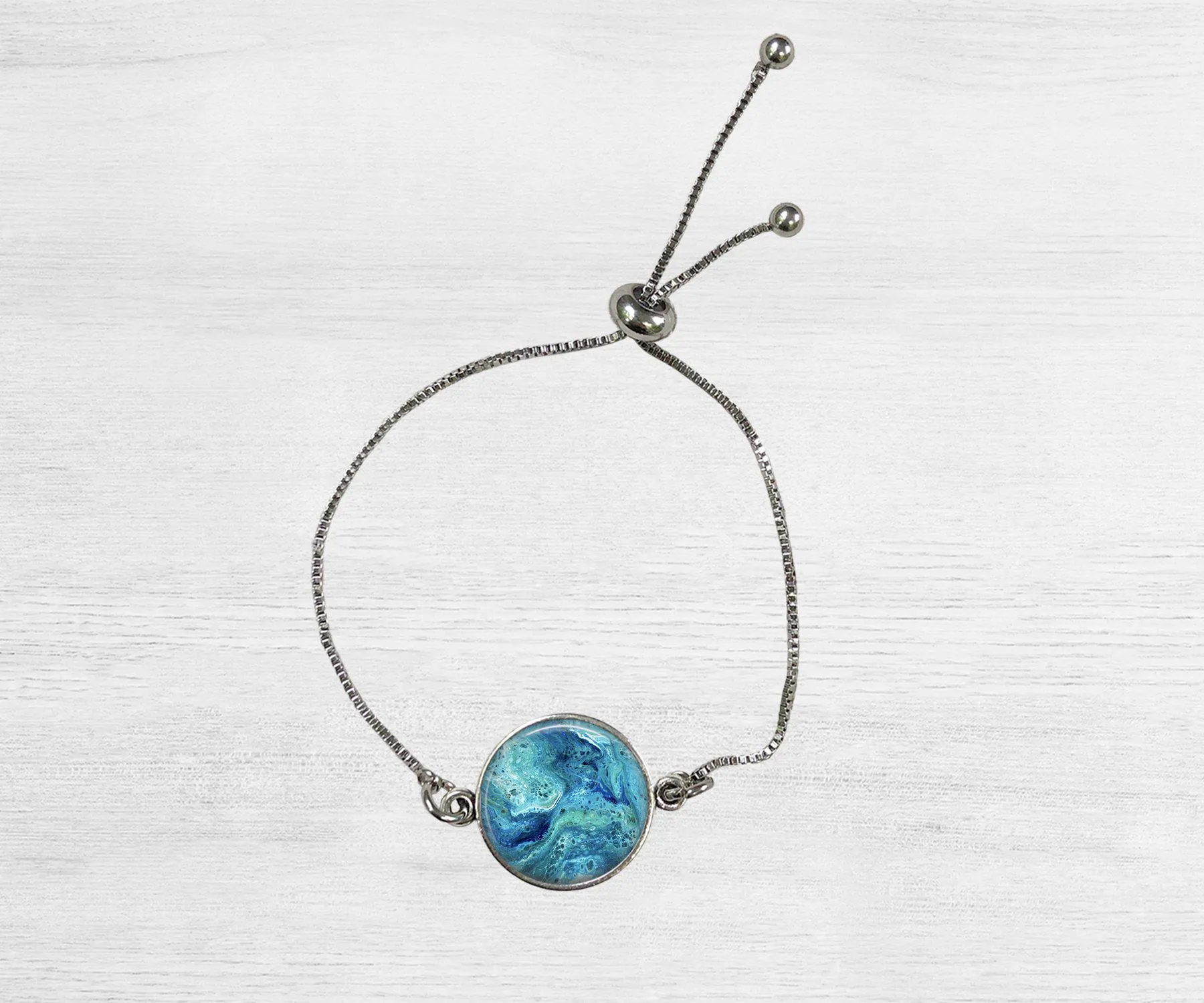 Deep Serenity Pendant Bracelet | Handmade Beach Jewelry