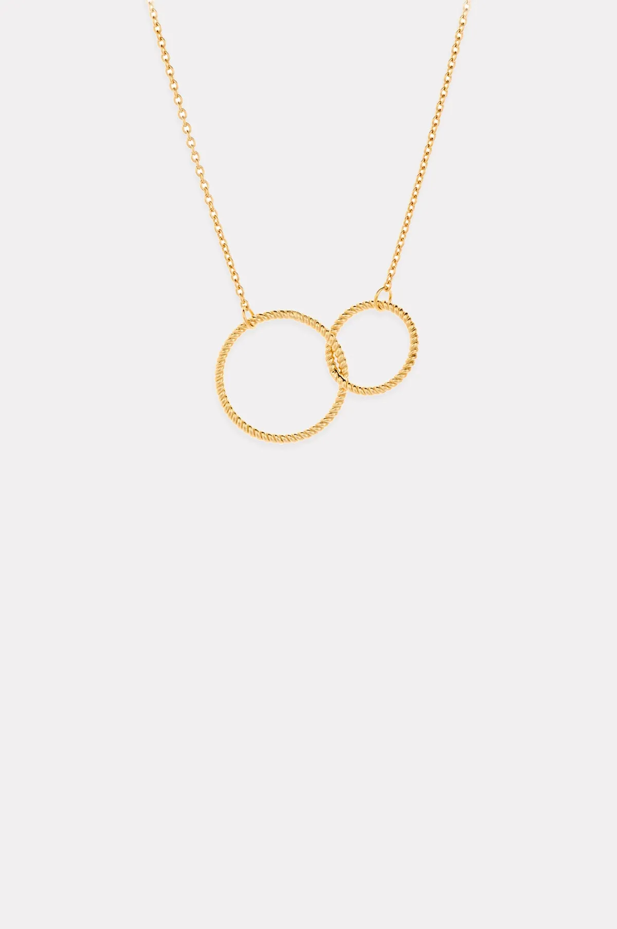 Double Twisted Gold Necklace