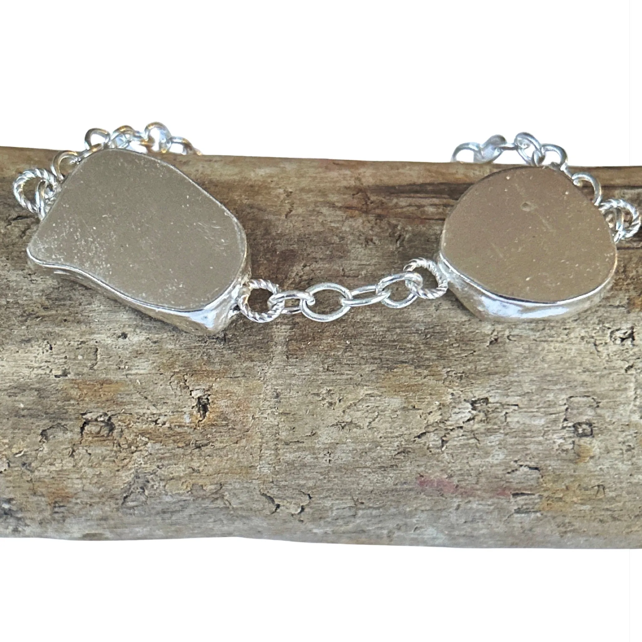 Duo Ocean Sea Glass Bracelet