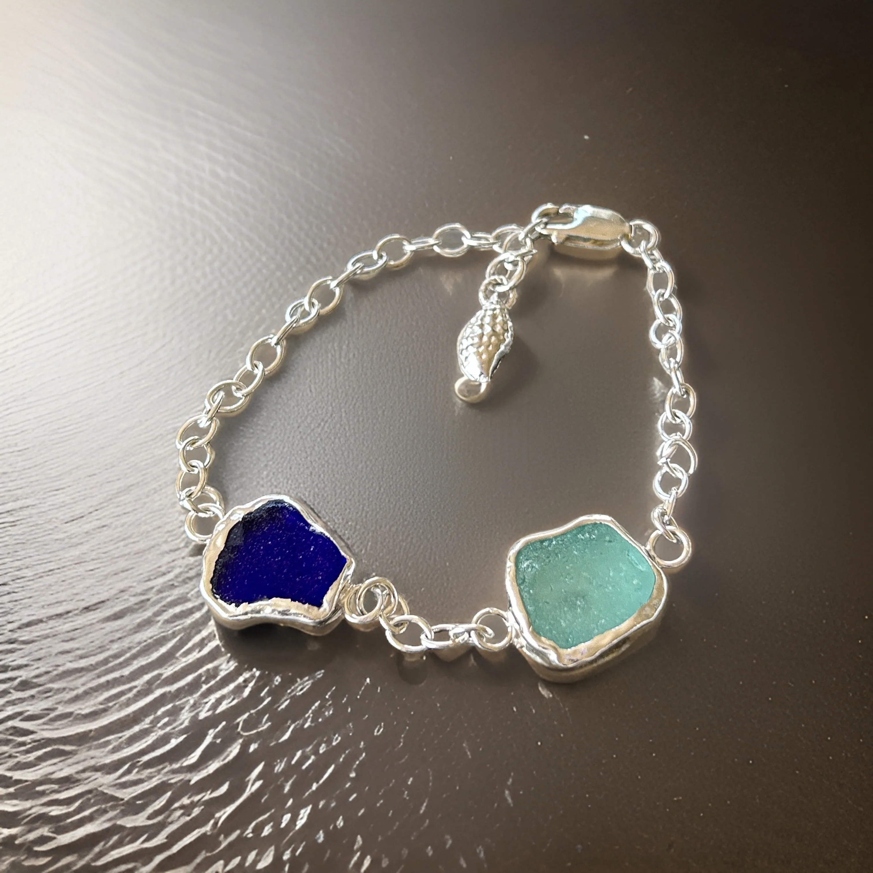 Duo Ocean Sea Glass Bracelet