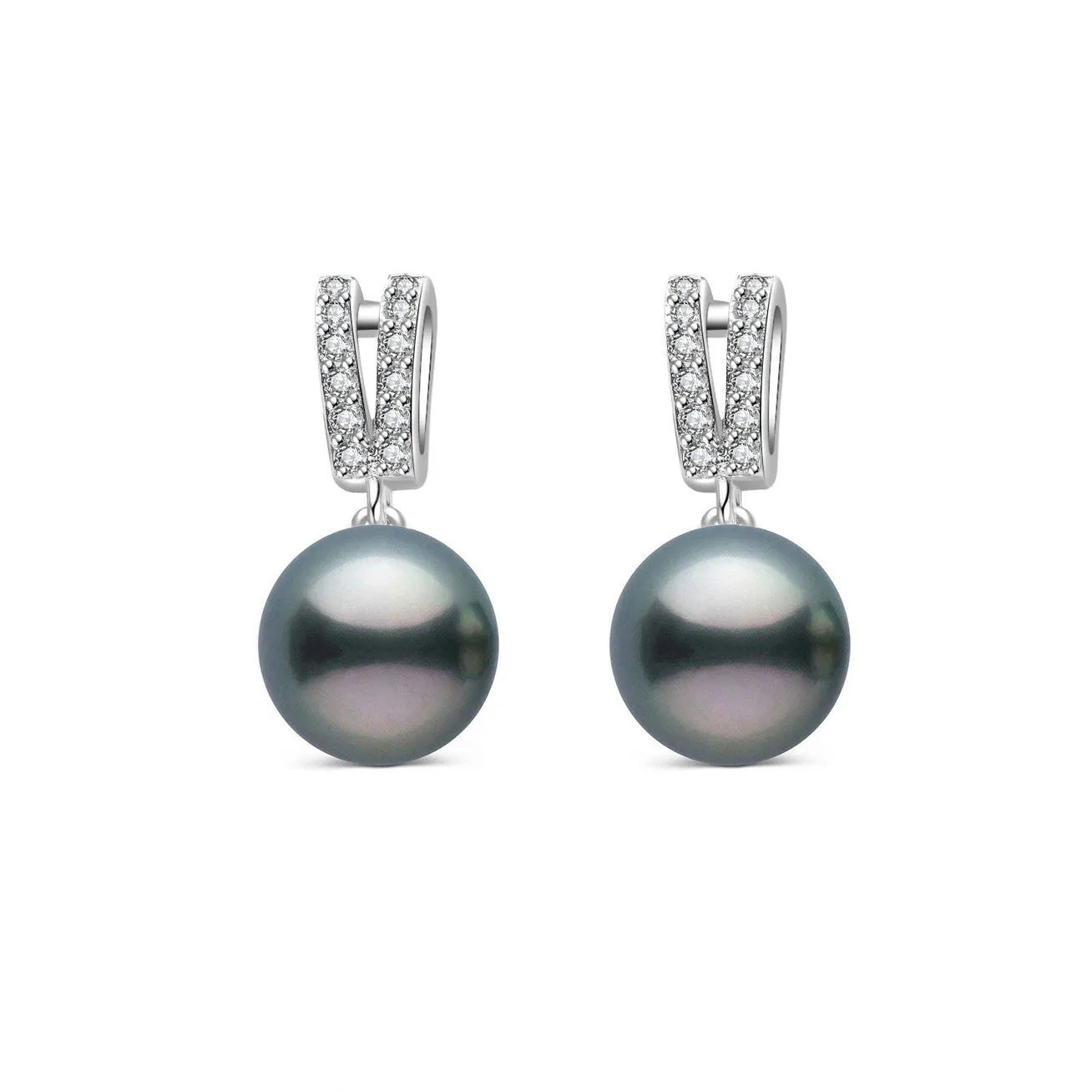 Elegant Saltwater Tahitian Pearl Earrings WE00182