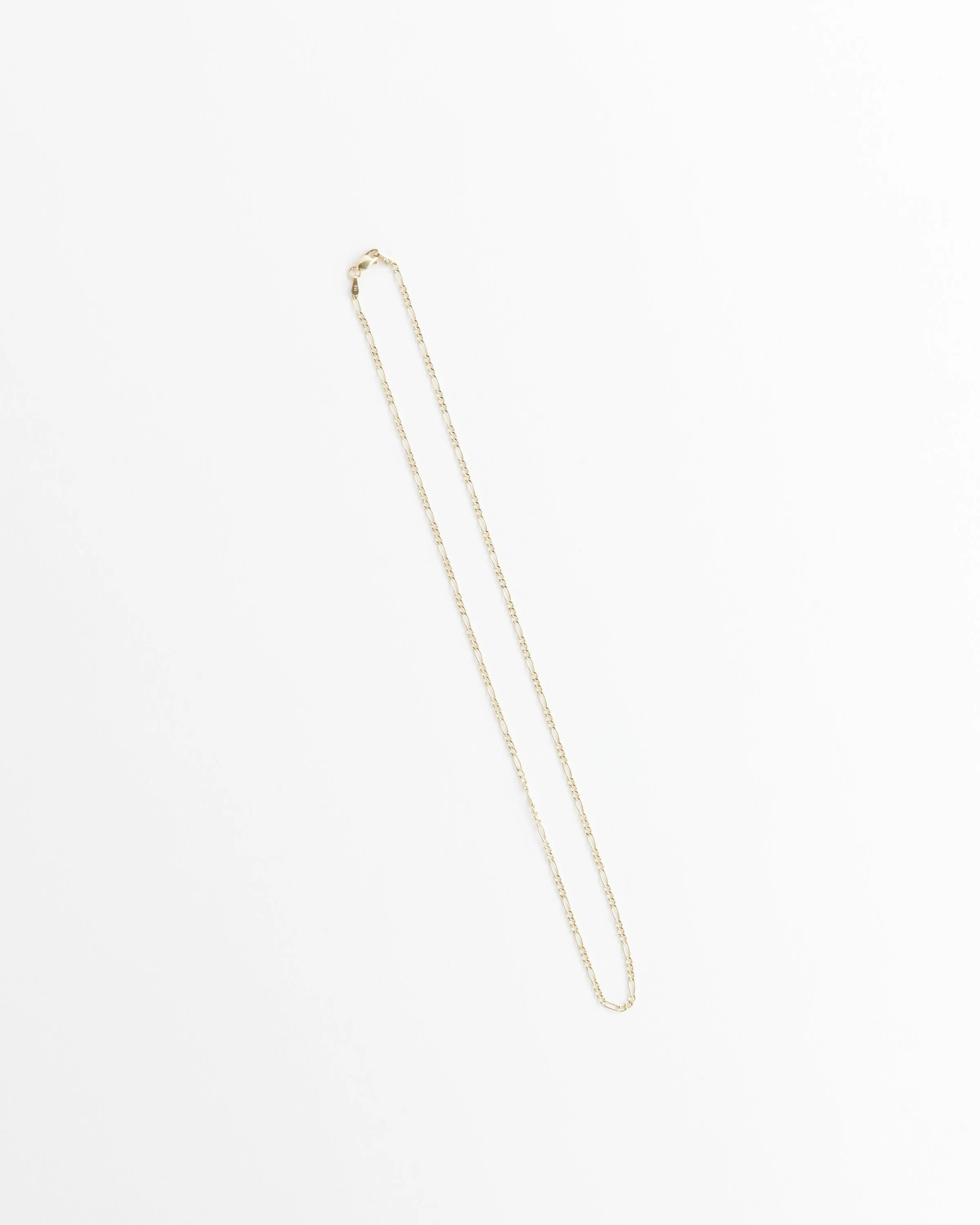 Figaro Chain Necklace in 14k Gold