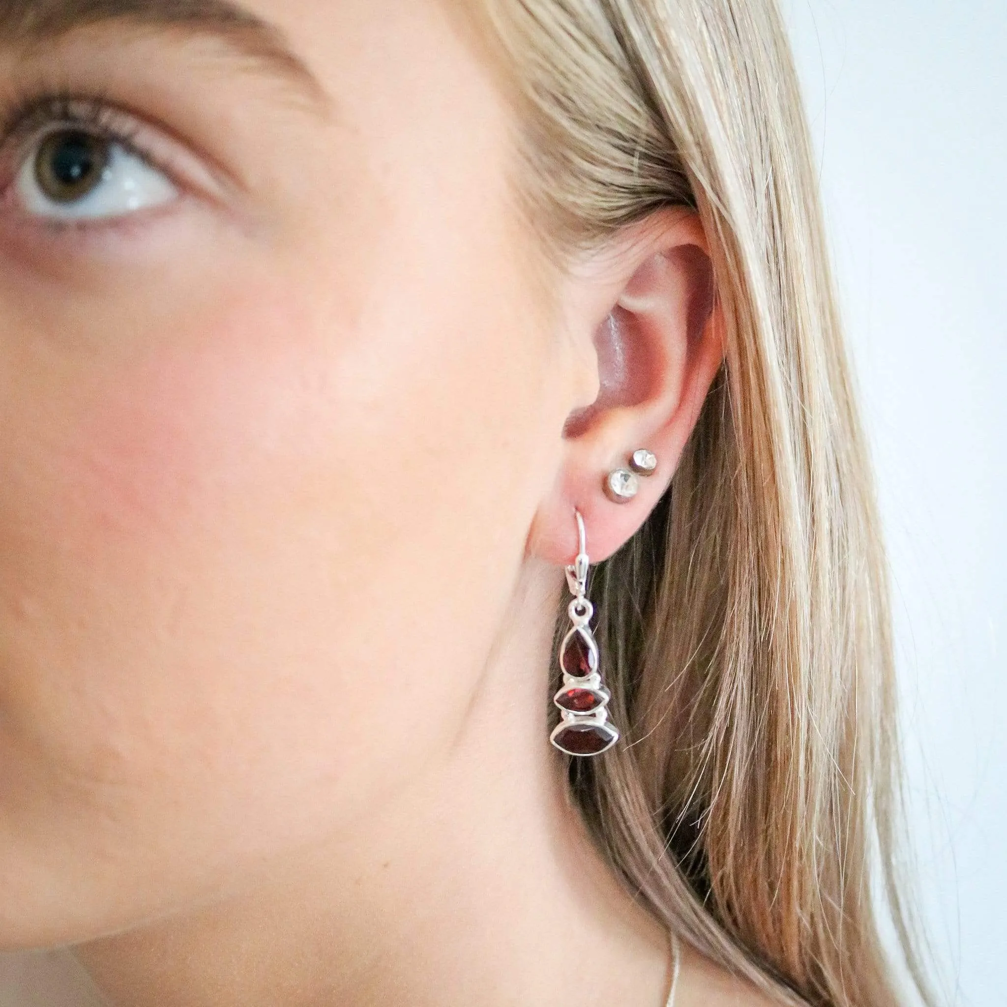 Garnet Cascata Earrings