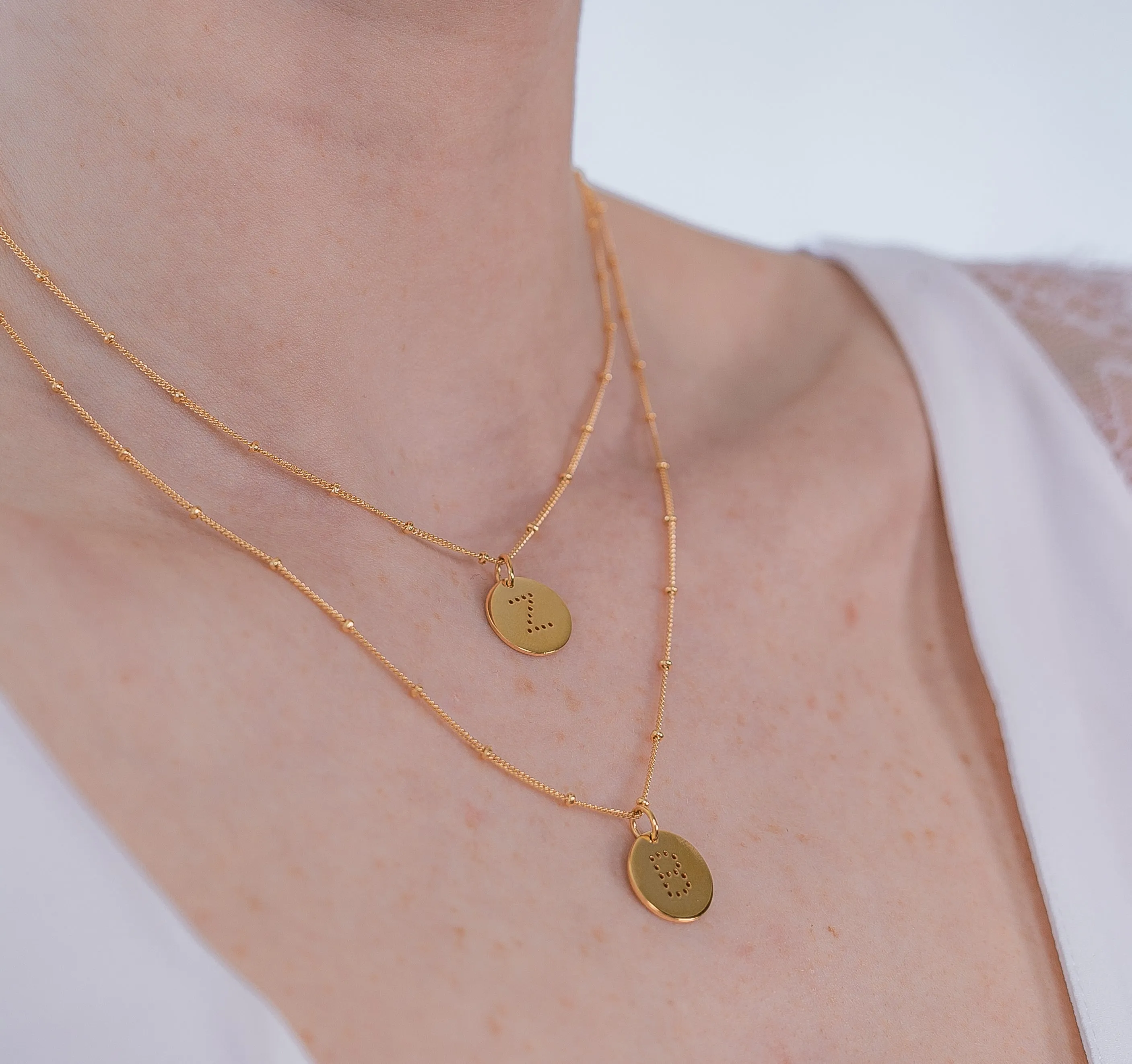 Gold Vermeil Alphabet O Necklace