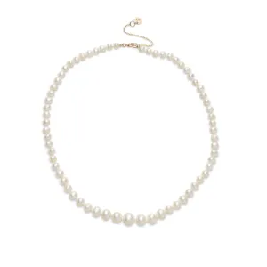 Graded Necklace, Pearl, 9kt Yellow Gold