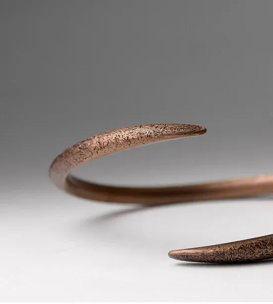 Hand Forged Solid Copper Cuff Bracelet