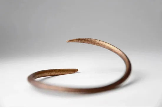 Hand Forged Solid Copper Cuff Bracelet