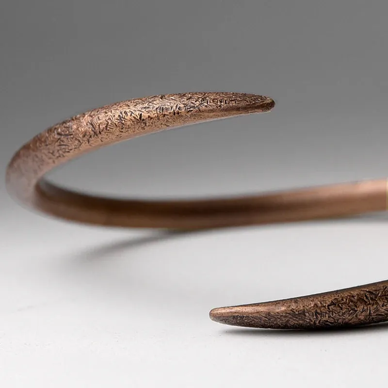 Hand Forged Solid Copper Cuff Bracelet