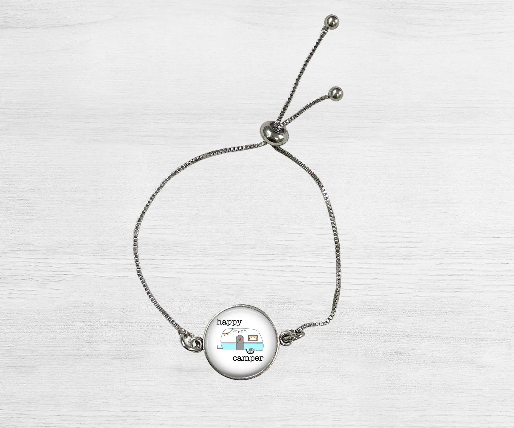 Happy Camper Pendant Bracelet | Handmade Jewelry