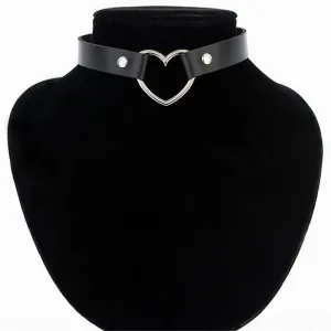 Heart Studded Choker Necklace