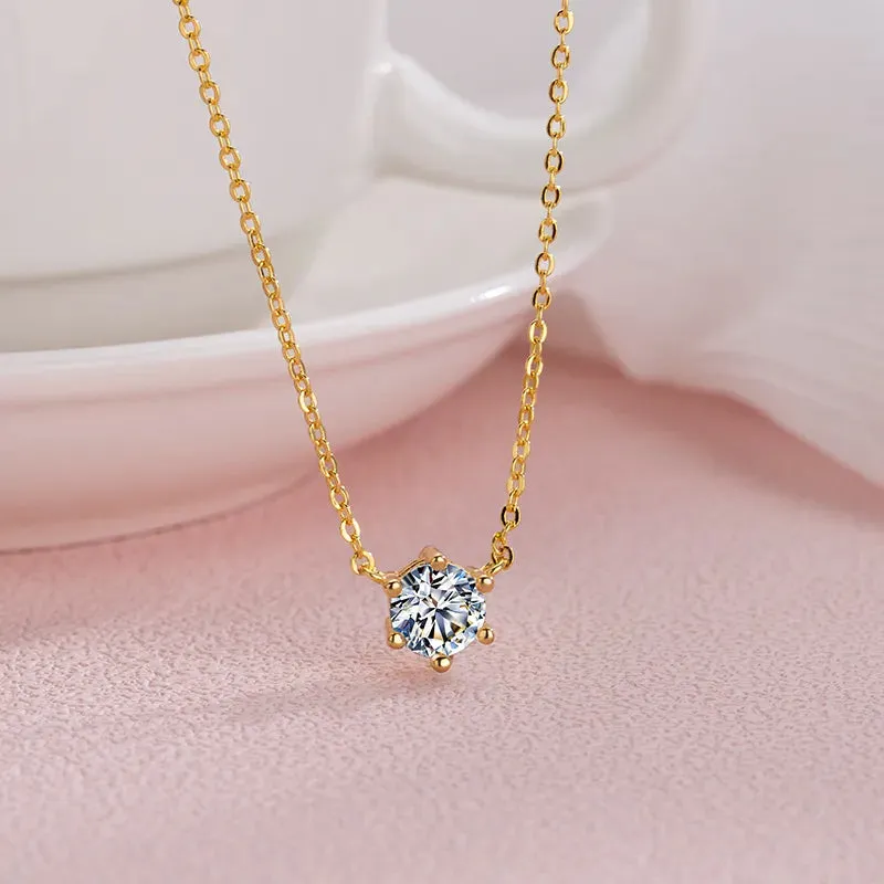 JuliaFashion - 2024 Round Zirconia Geometric Necklace