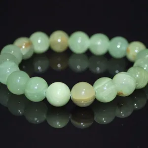 Jungle Green Natural Jade Unisex Men's Bracelets