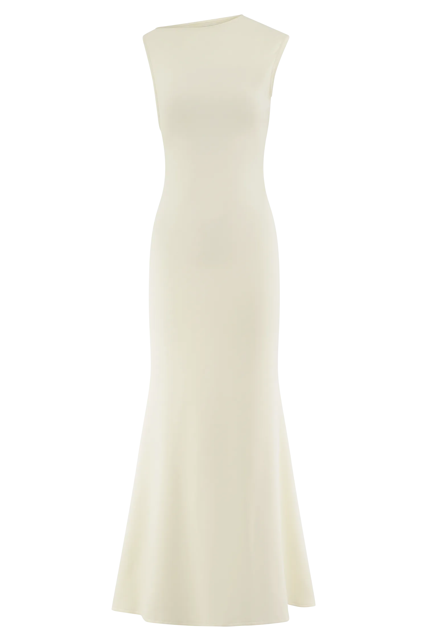 Katerina Scuba Jersey Cut Out Maxi Dress - Ivory