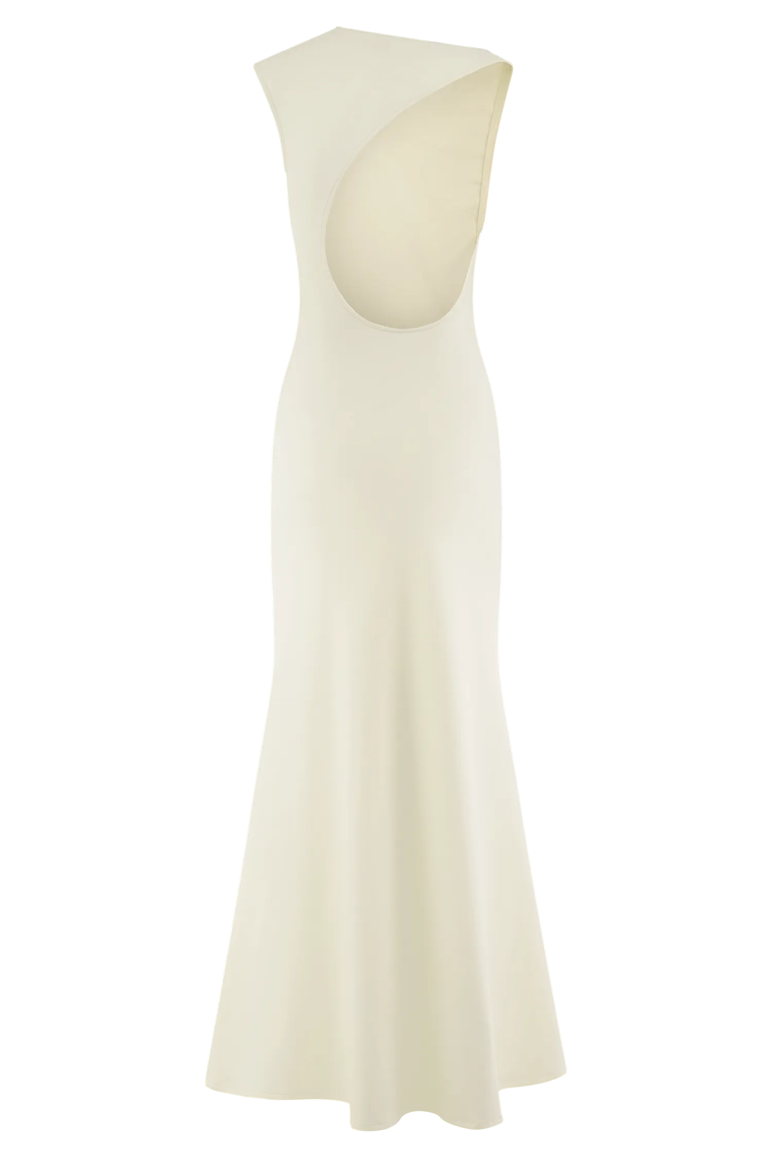 Katerina Scuba Jersey Cut Out Maxi Dress - Ivory