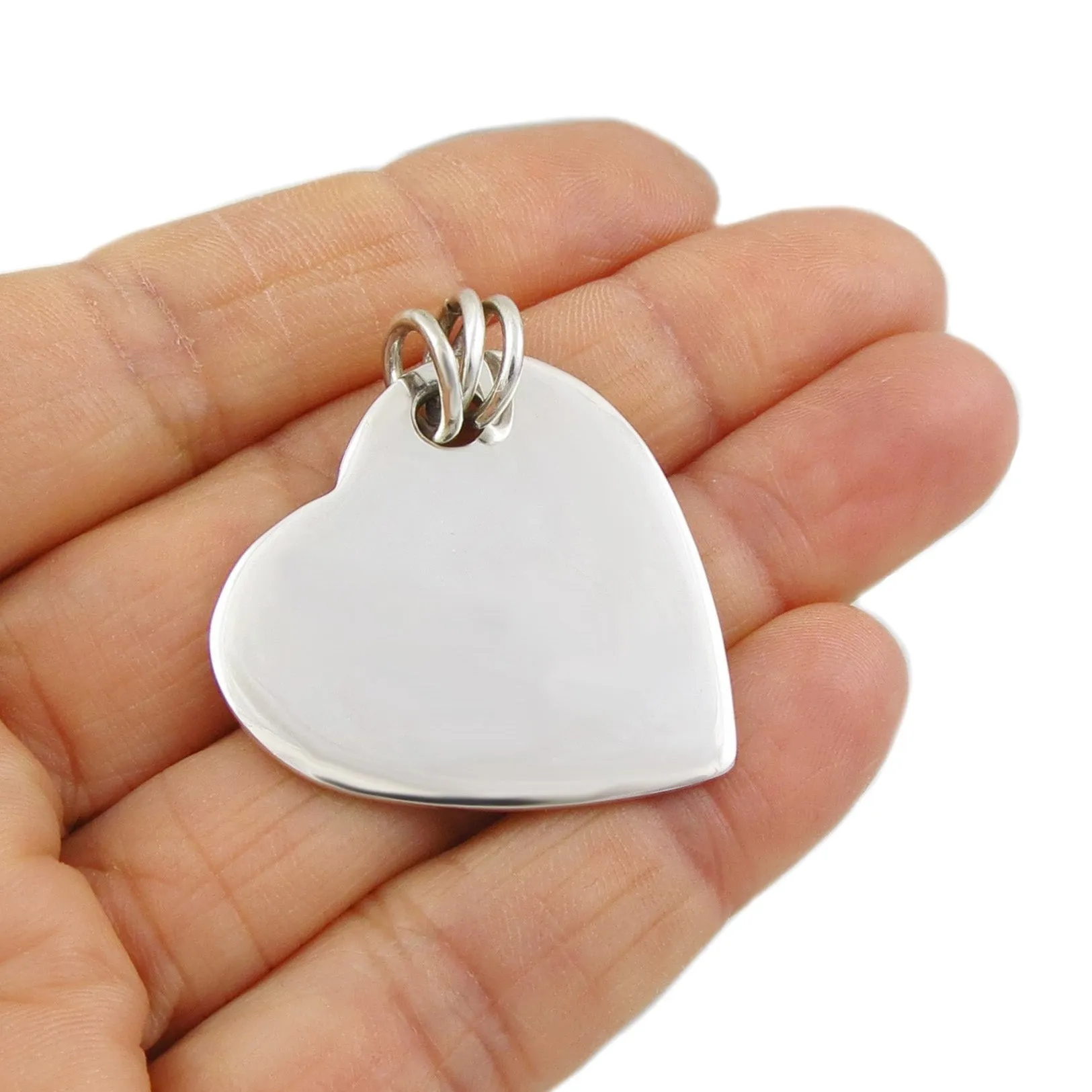 Large Heart Pendant Necklace