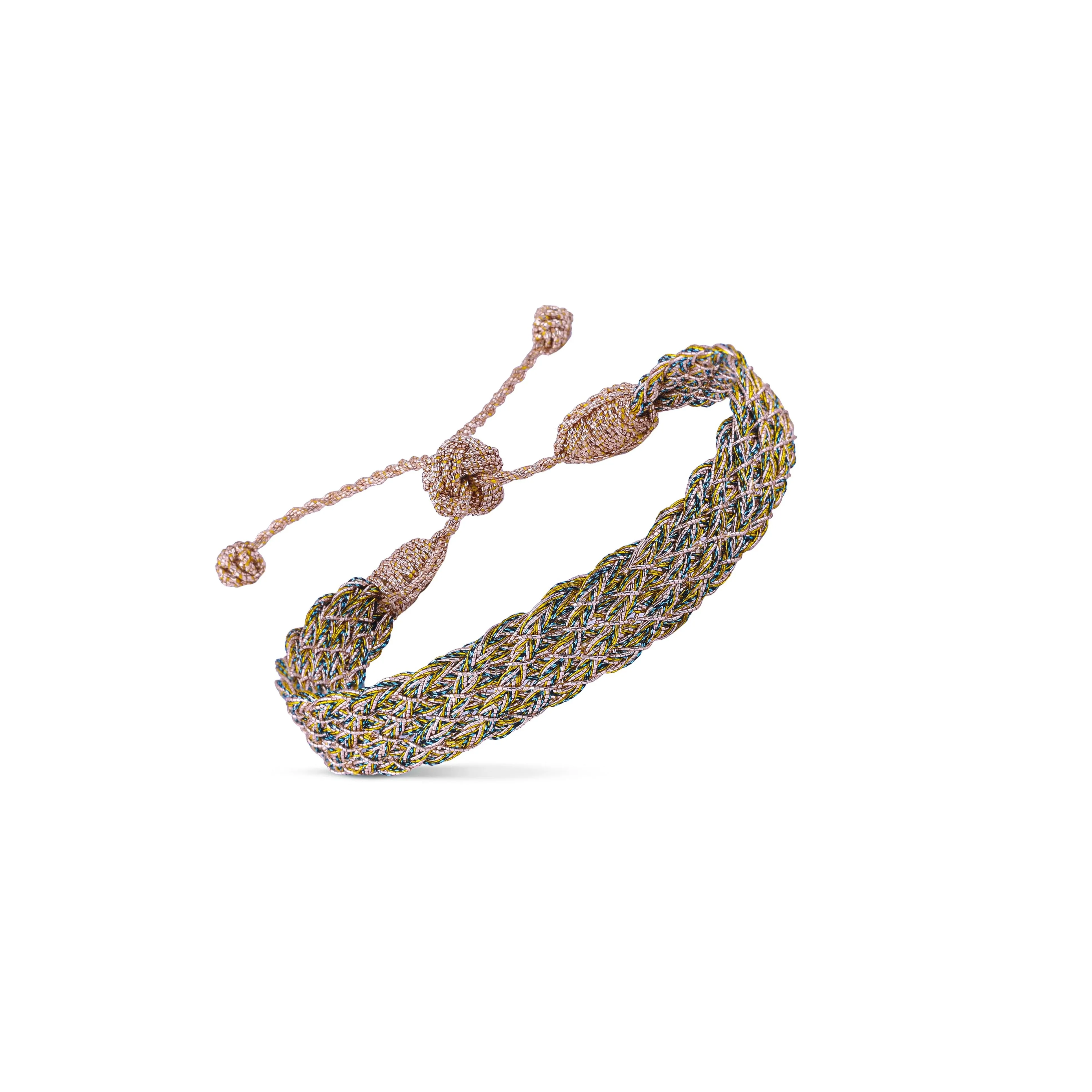 Lines n°1 bracelet in Rose Gold Yellow Slate