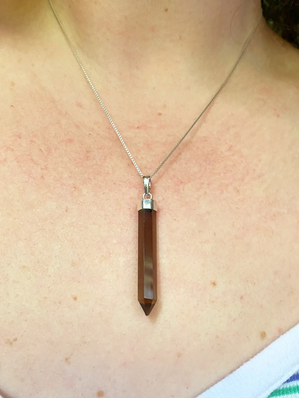 Long Crystal Point Pendant