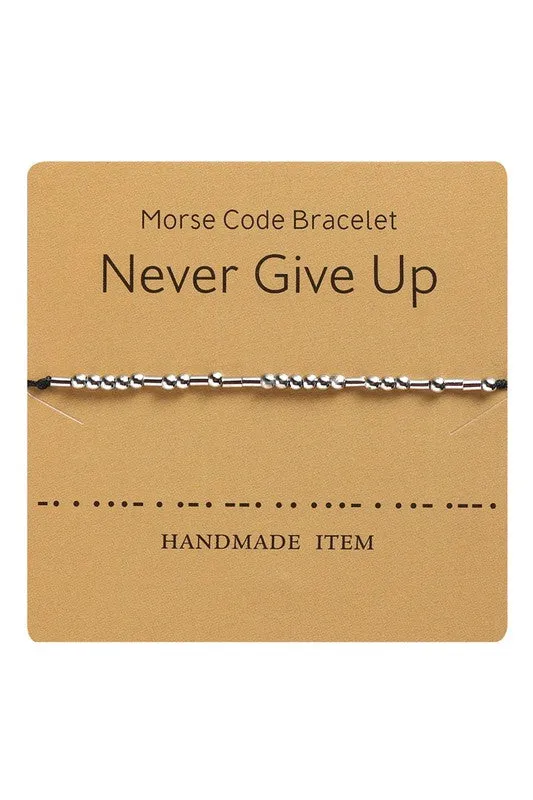 Morse Code Message Bracelets