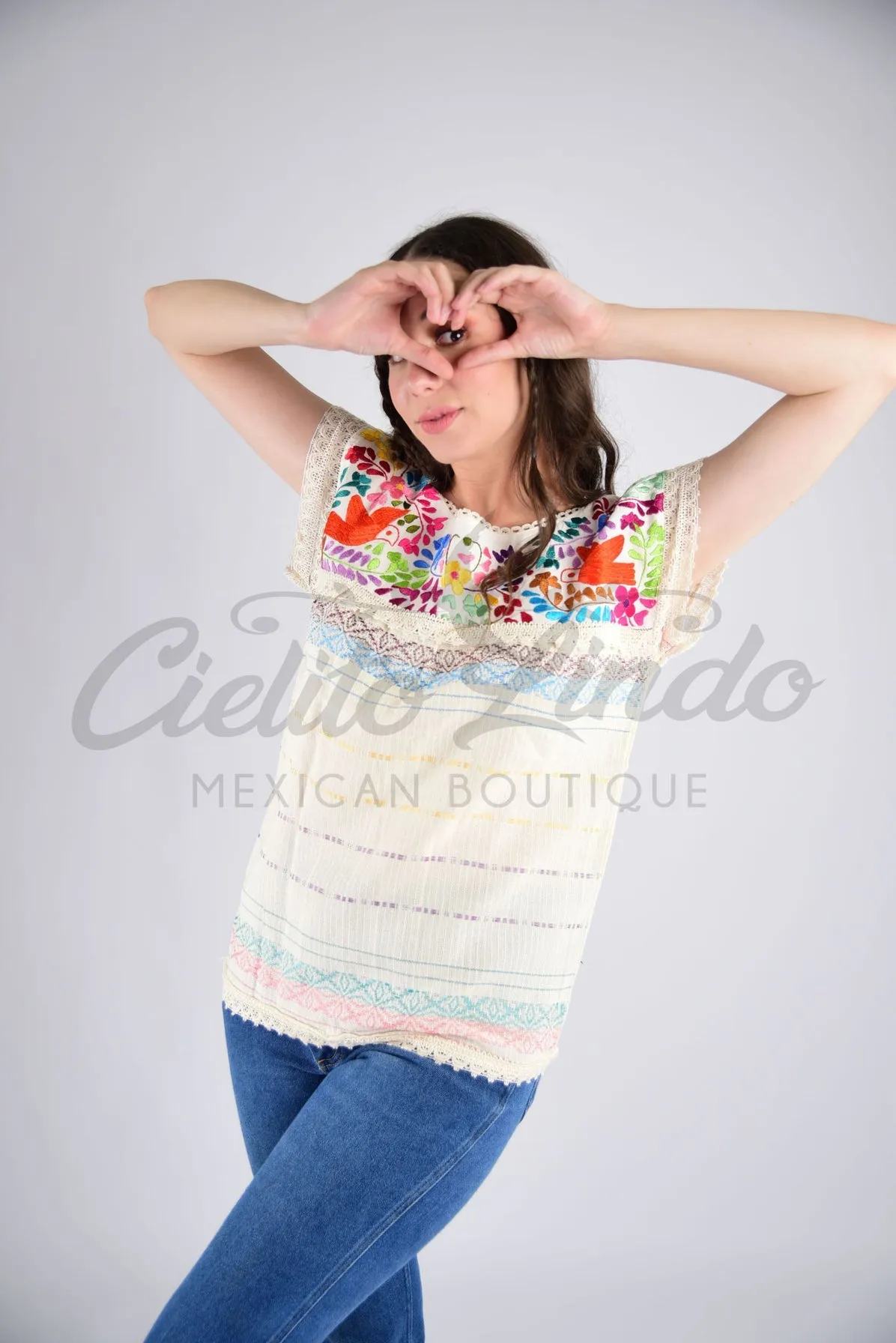 Oaxaca Paloma Cream Blouse