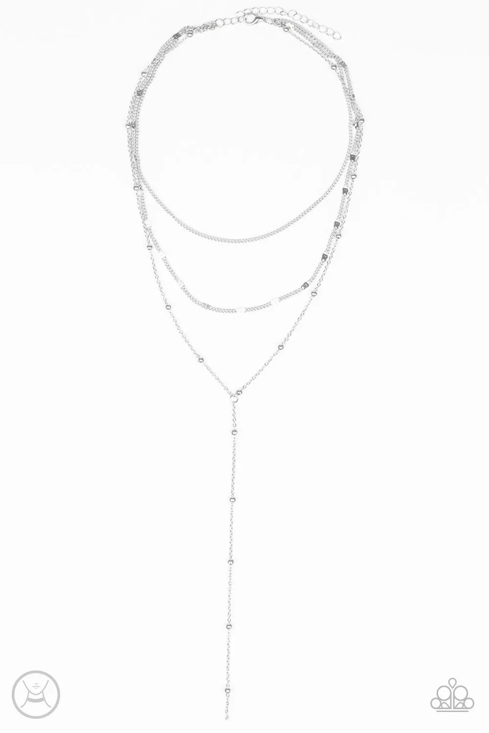 Paparazzi Think Like A Minimalist - Silver Necklace