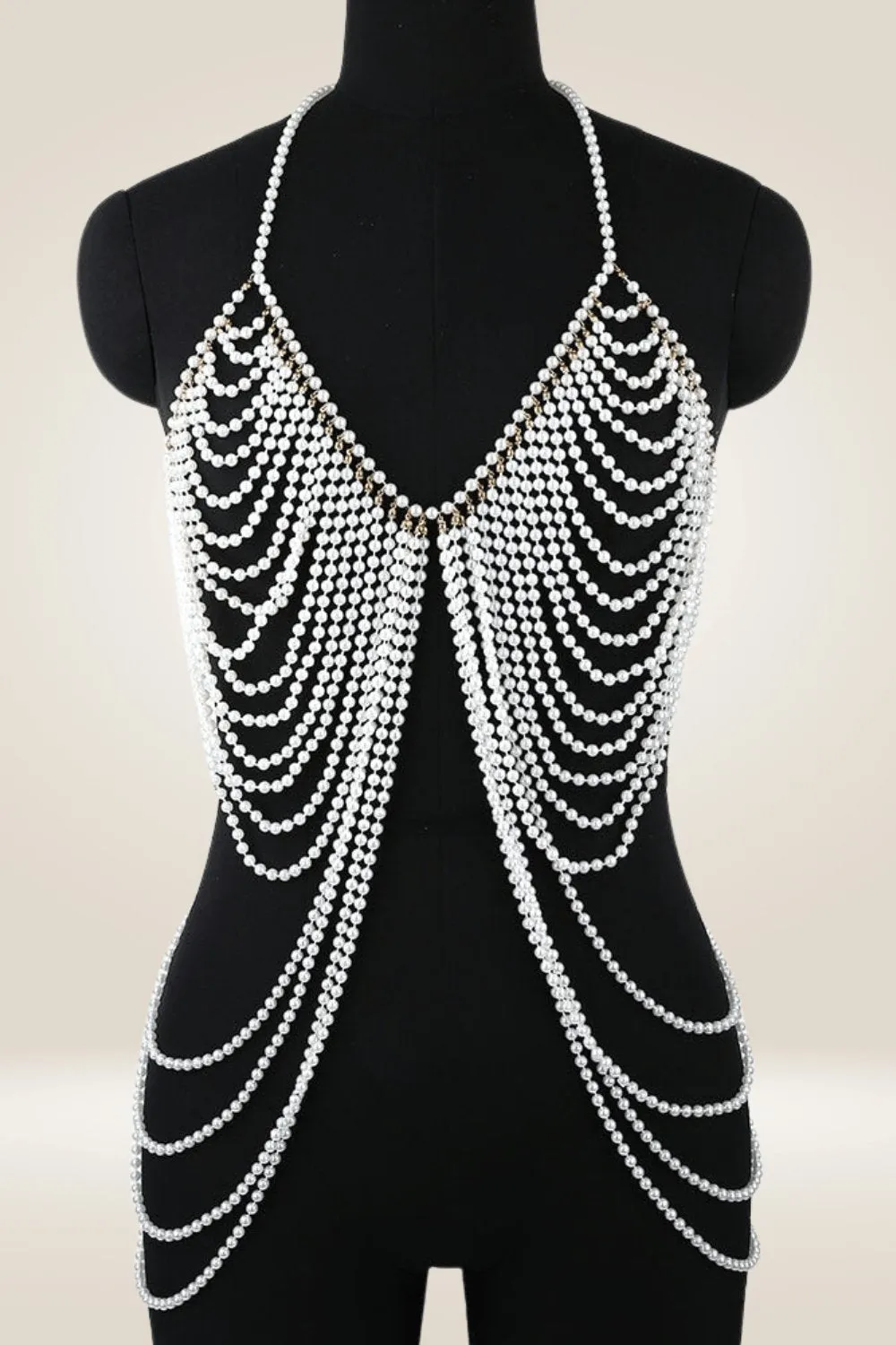 Pearl Strand Body Chain Long Necklaces