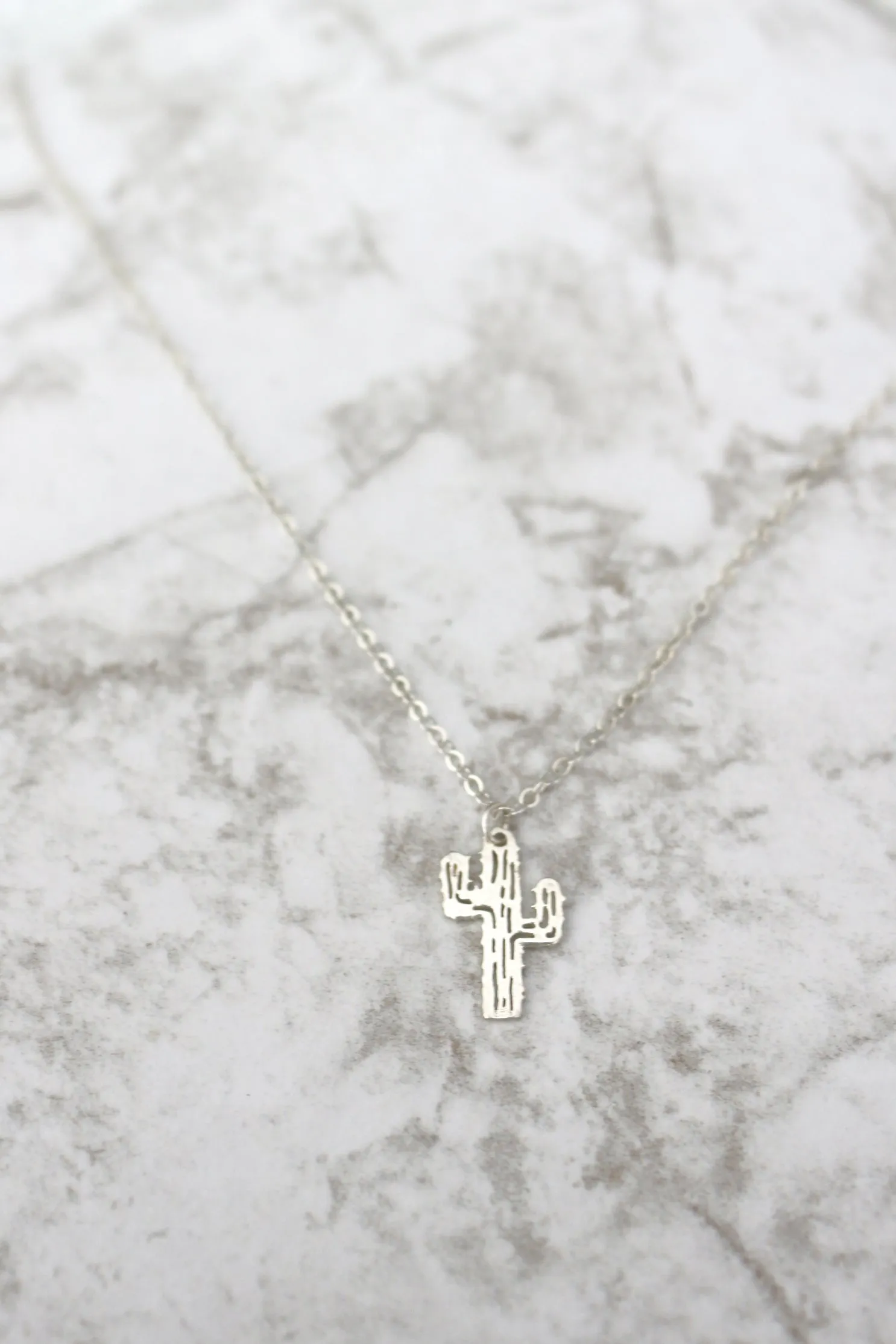 Prickly Side // Cactus Necklace, 925 Sterling Silver, Gold, Rose Gold, Desert Vibes // BH-N019