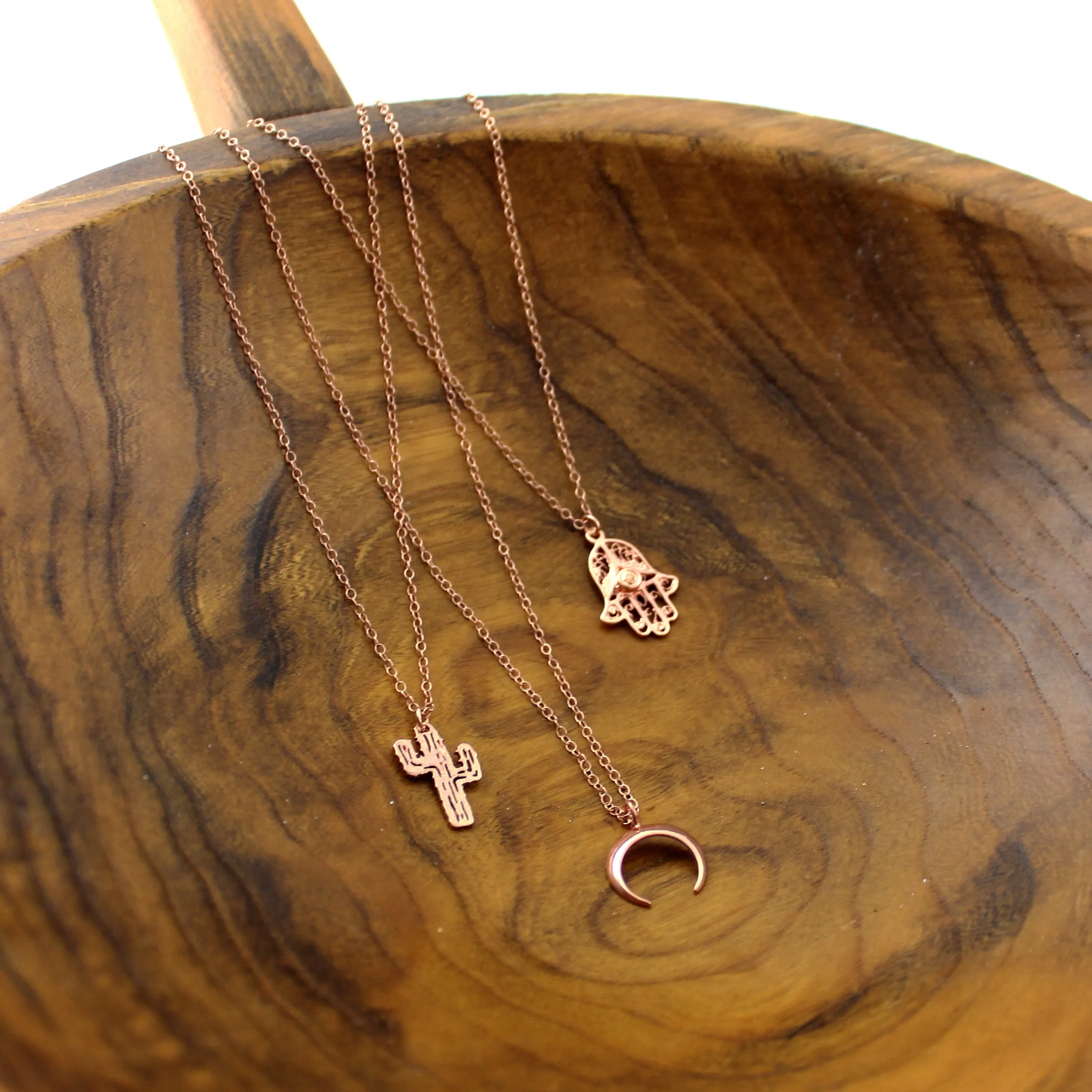 Prickly Side // Cactus Necklace, 925 Sterling Silver, Gold, Rose Gold, Desert Vibes // BH-N019