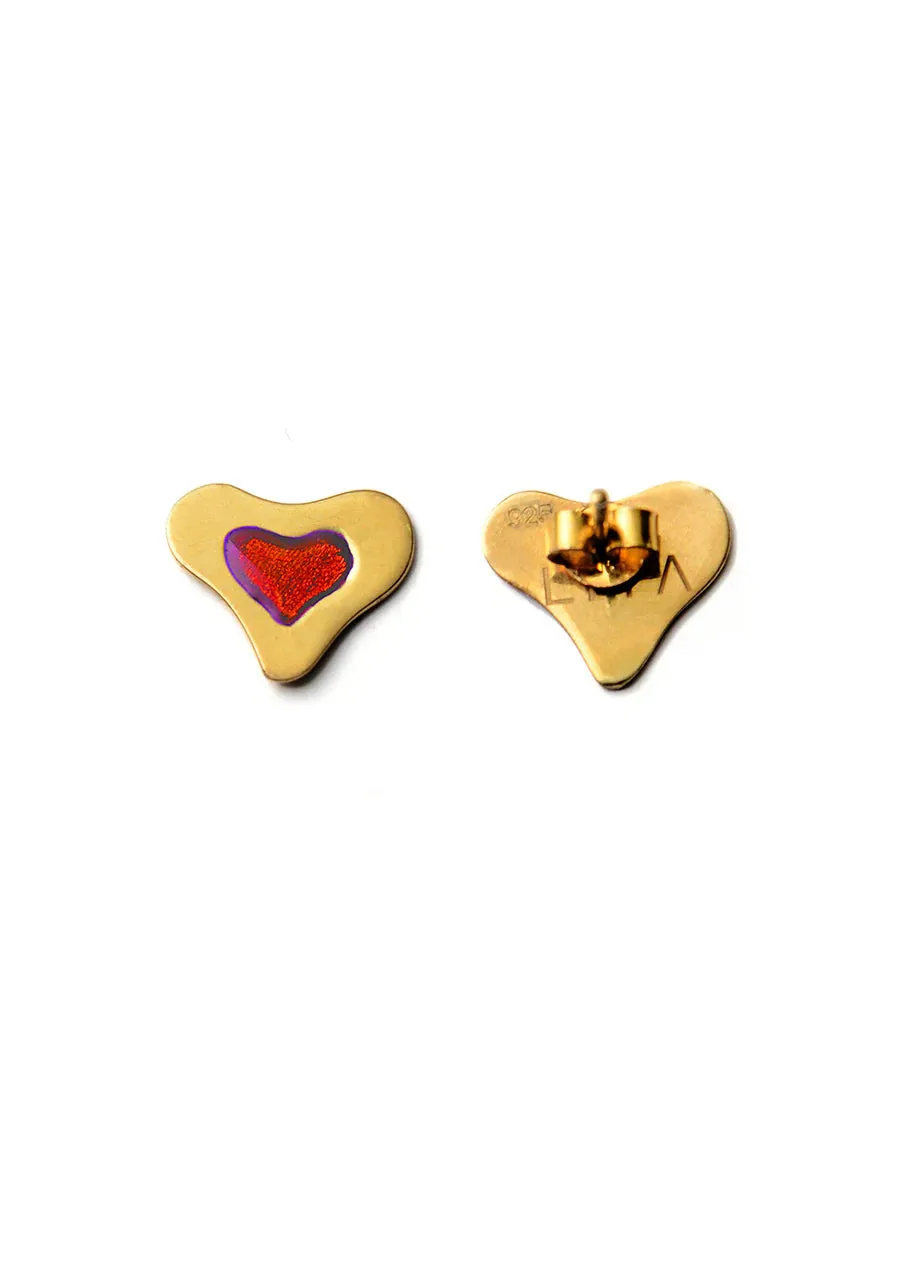 Red Heart Earrings